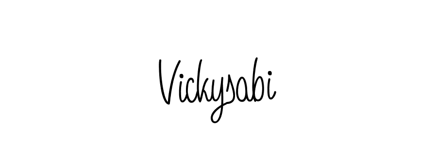It looks lik you need a new signature style for name Vickysabi. Design unique handwritten (Angelique-Rose-font-FFP) signature with our free signature maker in just a few clicks. Vickysabi signature style 5 images and pictures png