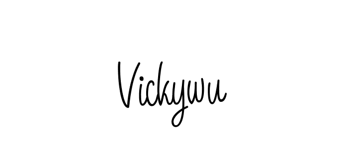 Once you've used our free online signature maker to create your best signature Angelique-Rose-font-FFP style, it's time to enjoy all of the benefits that Vickywu name signing documents. Vickywu signature style 5 images and pictures png