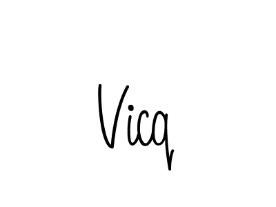 Create a beautiful signature design for name Vicq. With this signature (Angelique-Rose-font-FFP) fonts, you can make a handwritten signature for free. Vicq signature style 5 images and pictures png