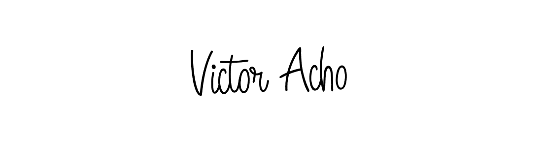 It looks lik you need a new signature style for name Victor Acho. Design unique handwritten (Angelique-Rose-font-FFP) signature with our free signature maker in just a few clicks. Victor Acho signature style 5 images and pictures png