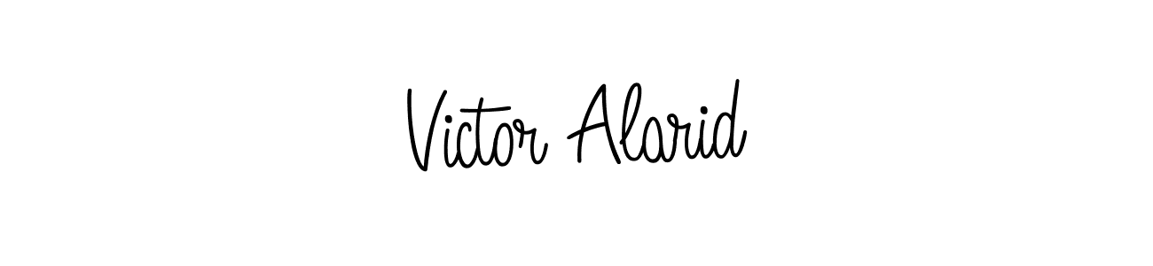 Make a beautiful signature design for name Victor Alarid. With this signature (Angelique-Rose-font-FFP) style, you can create a handwritten signature for free. Victor Alarid signature style 5 images and pictures png