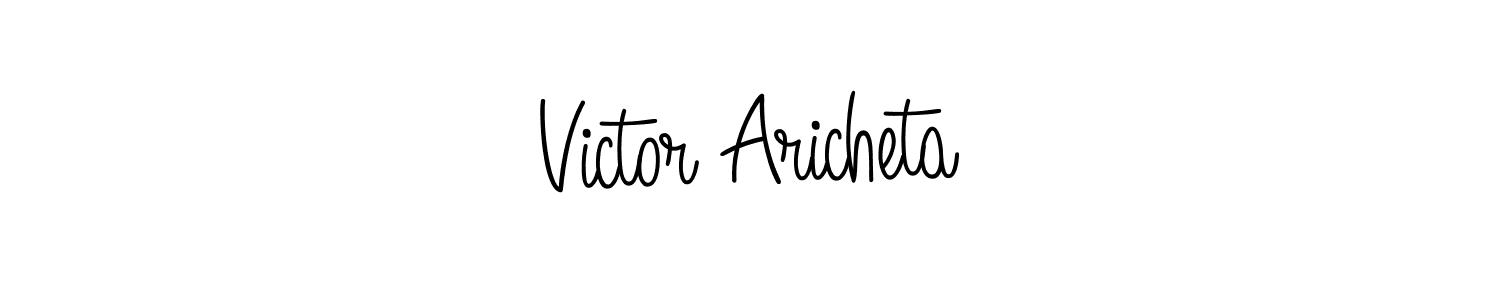 How to make Victor Aricheta signature? Angelique-Rose-font-FFP is a professional autograph style. Create handwritten signature for Victor Aricheta name. Victor Aricheta signature style 5 images and pictures png