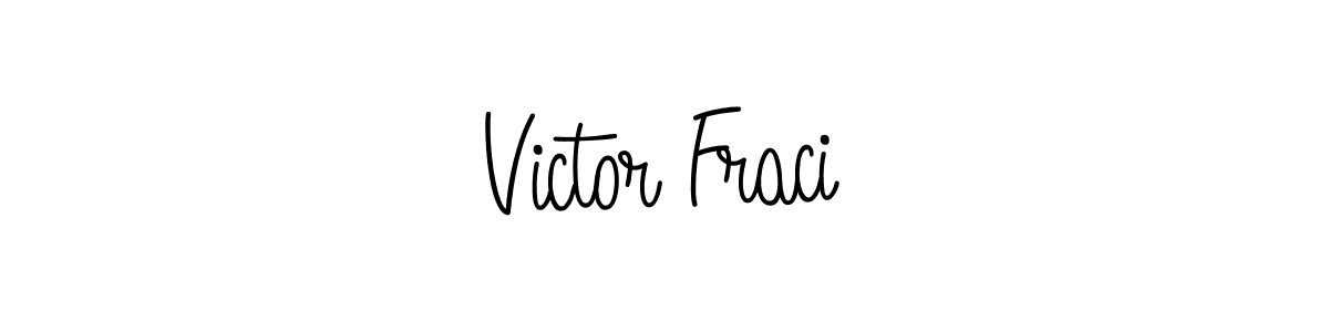 Use a signature maker to create a handwritten signature online. With this signature software, you can design (Angelique-Rose-font-FFP) your own signature for name Victor Fraci. Victor Fraci signature style 5 images and pictures png