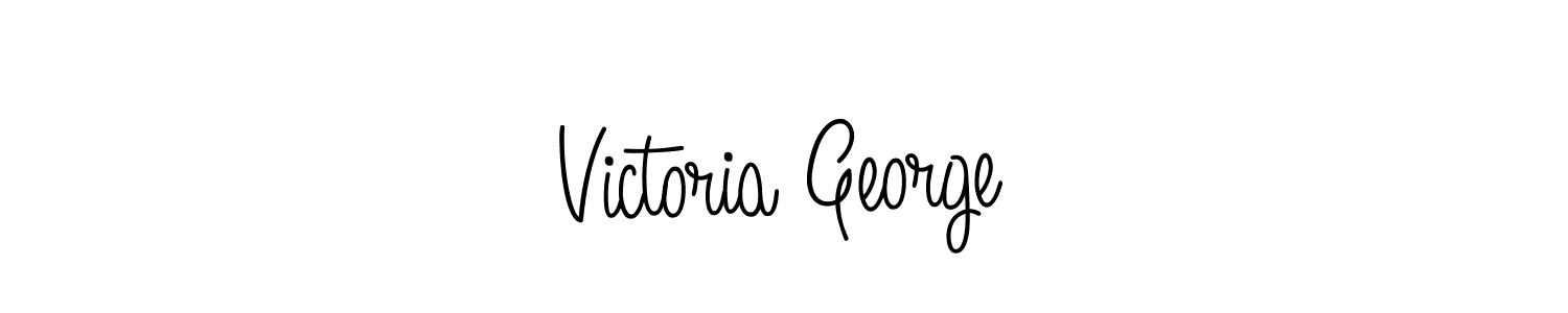 This is the best signature style for the Victoria George name. Also you like these signature font (Angelique-Rose-font-FFP). Mix name signature. Victoria George signature style 5 images and pictures png