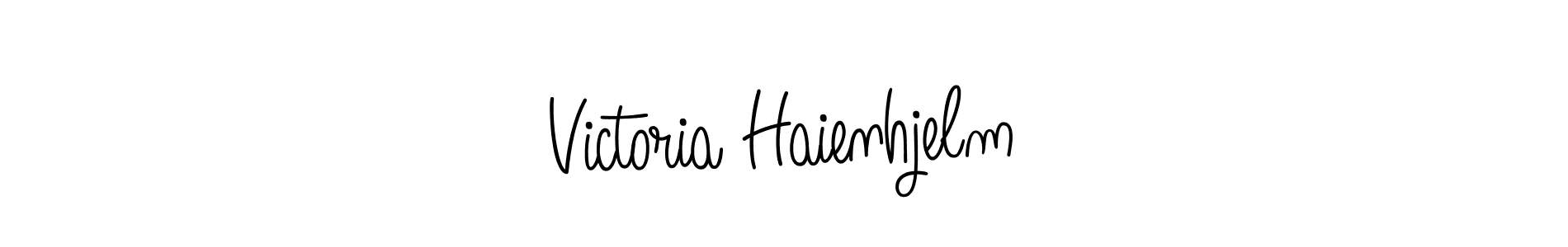 The best way (Angelique-Rose-font-FFP) to make a short signature is to pick only two or three words in your name. The name Victoria Haienhjelm include a total of six letters. For converting this name. Victoria Haienhjelm signature style 5 images and pictures png