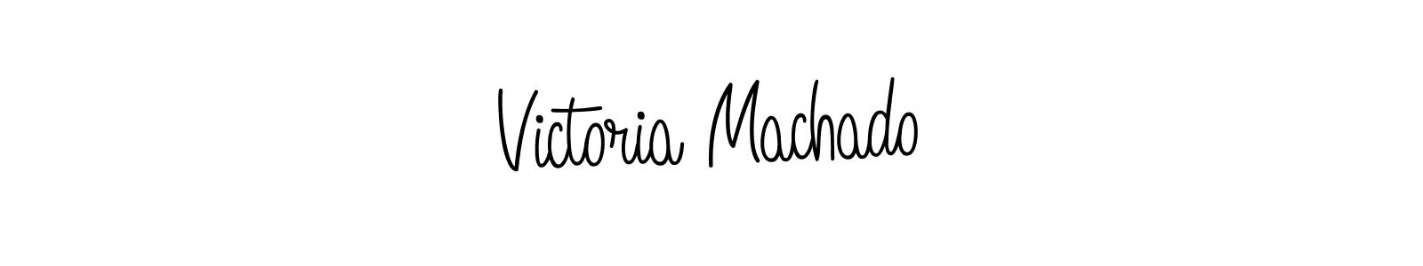 Victoria Machado stylish signature style. Best Handwritten Sign (Angelique-Rose-font-FFP) for my name. Handwritten Signature Collection Ideas for my name Victoria Machado. Victoria Machado signature style 5 images and pictures png