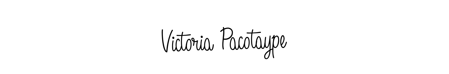 Angelique-Rose-font-FFP is a professional signature style that is perfect for those who want to add a touch of class to their signature. It is also a great choice for those who want to make their signature more unique. Get Victoria Pacotaype name to fancy signature for free. Victoria Pacotaype signature style 5 images and pictures png