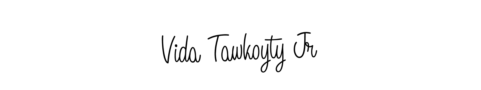 if you are searching for the best signature style for your name Vida Tawkoyty Jr. so please give up your signature search. here we have designed multiple signature styles  using Angelique-Rose-font-FFP. Vida Tawkoyty Jr signature style 5 images and pictures png