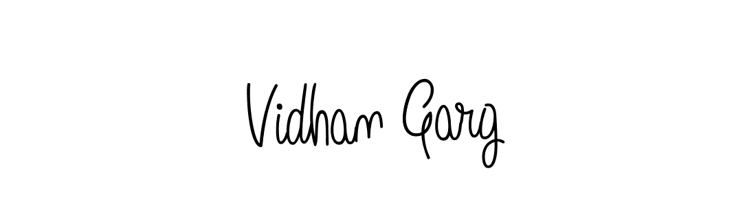 How to make Vidhan Garg name signature. Use Angelique-Rose-font-FFP style for creating short signs online. This is the latest handwritten sign. Vidhan Garg signature style 5 images and pictures png