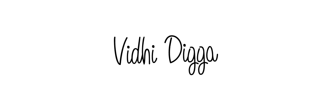 Best and Professional Signature Style for Vidhi Digga. Angelique-Rose-font-FFP Best Signature Style Collection. Vidhi Digga signature style 5 images and pictures png