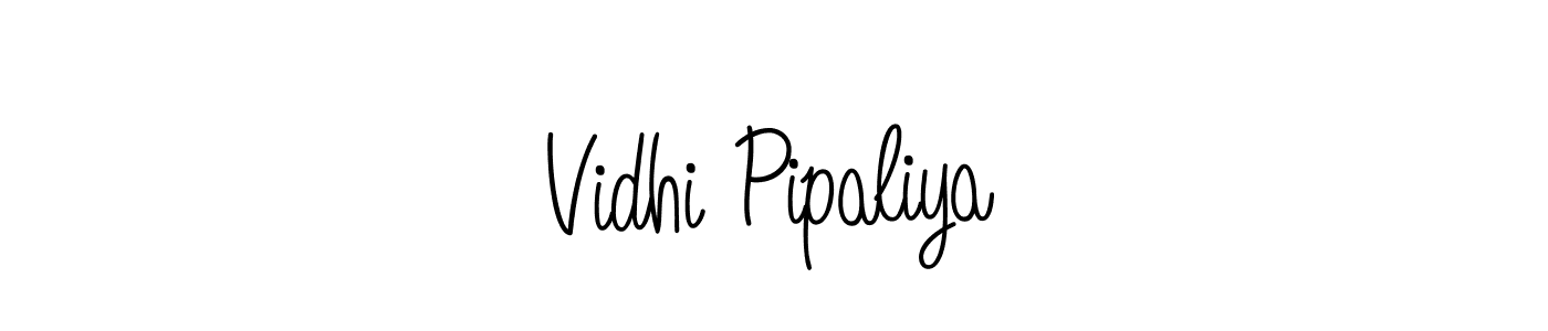 It looks lik you need a new signature style for name Vidhi Pipaliya. Design unique handwritten (Angelique-Rose-font-FFP) signature with our free signature maker in just a few clicks. Vidhi Pipaliya signature style 5 images and pictures png
