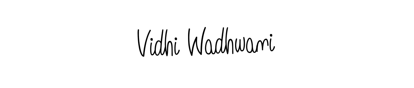 Make a beautiful signature design for name Vidhi Wadhwani. Use this online signature maker to create a handwritten signature for free. Vidhi Wadhwani signature style 5 images and pictures png