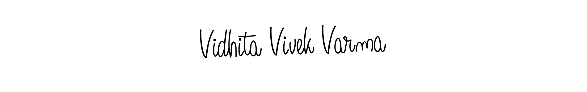 This is the best signature style for the Vidhita Vivek Varma name. Also you like these signature font (Angelique-Rose-font-FFP). Mix name signature. Vidhita Vivek Varma signature style 5 images and pictures png