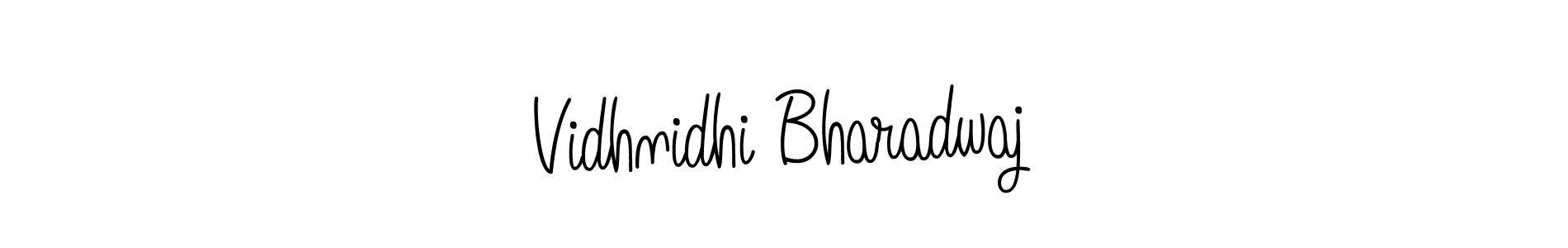 Create a beautiful signature design for name Vidhnidhi Bharadwaj. With this signature (Angelique-Rose-font-FFP) fonts, you can make a handwritten signature for free. Vidhnidhi Bharadwaj signature style 5 images and pictures png