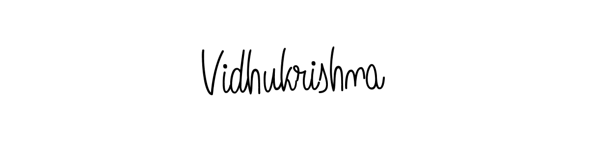 How to make Vidhukrishna signature? Angelique-Rose-font-FFP is a professional autograph style. Create handwritten signature for Vidhukrishna name. Vidhukrishna signature style 5 images and pictures png