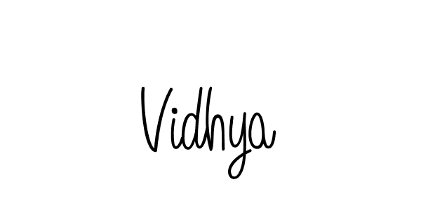 Vidhya stylish signature style. Best Handwritten Sign (Angelique-Rose-font-FFP) for my name. Handwritten Signature Collection Ideas for my name Vidhya. Vidhya signature style 5 images and pictures png