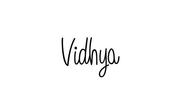 Vidhya stylish signature style. Best Handwritten Sign (Angelique-Rose-font-FFP) for my name. Handwritten Signature Collection Ideas for my name Vidhya. Vidhya signature style 5 images and pictures png