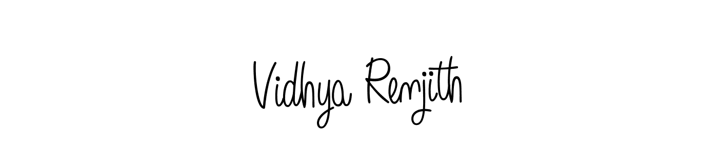 Similarly Angelique-Rose-font-FFP is the best handwritten signature design. Signature creator online .You can use it as an online autograph creator for name Vidhya Renjith. Vidhya Renjith signature style 5 images and pictures png