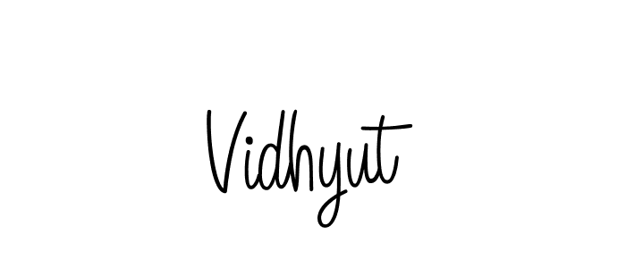 How to make Vidhyut signature? Angelique-Rose-font-FFP is a professional autograph style. Create handwritten signature for Vidhyut name. Vidhyut signature style 5 images and pictures png
