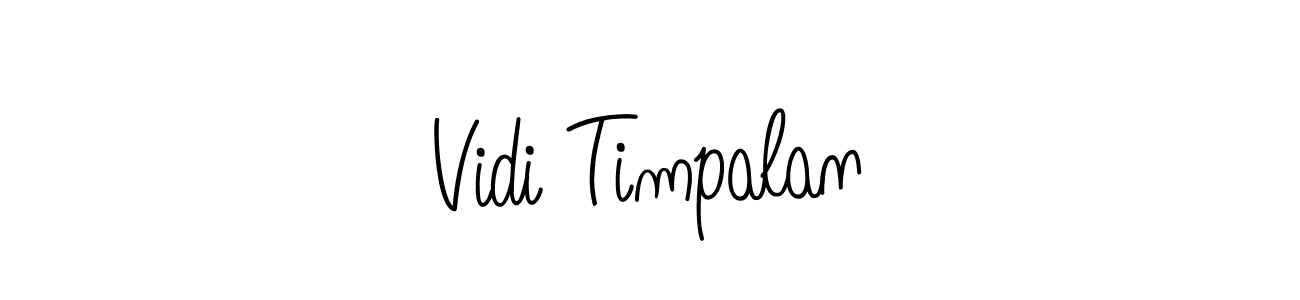 Make a beautiful signature design for name Vidi Timpalan. Use this online signature maker to create a handwritten signature for free. Vidi Timpalan signature style 5 images and pictures png