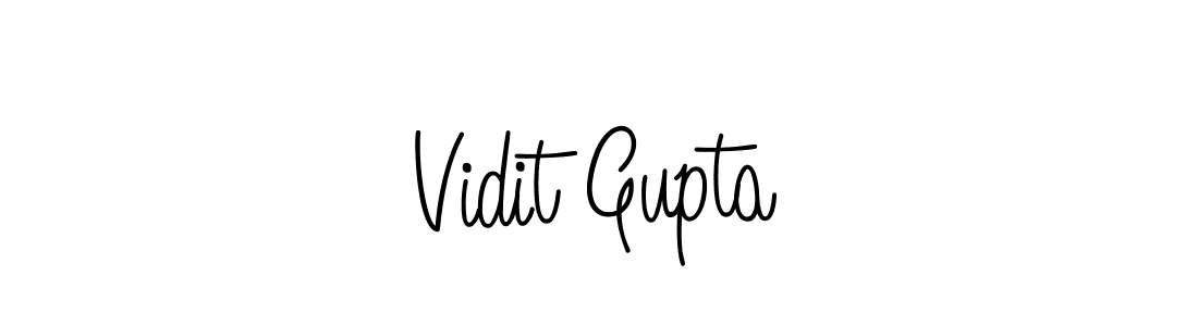 Make a beautiful signature design for name Vidit Gupta. With this signature (Angelique-Rose-font-FFP) style, you can create a handwritten signature for free. Vidit Gupta signature style 5 images and pictures png