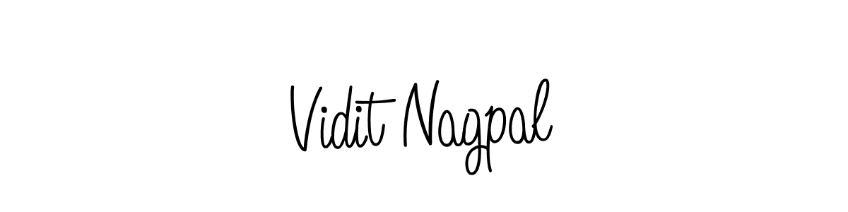 How to Draw Vidit Nagpal signature style? Angelique-Rose-font-FFP is a latest design signature styles for name Vidit Nagpal. Vidit Nagpal signature style 5 images and pictures png