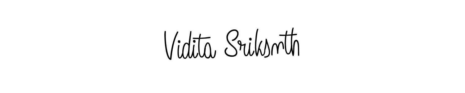 Make a beautiful signature design for name Vidita Sriksnth. Use this online signature maker to create a handwritten signature for free. Vidita Sriksnth signature style 5 images and pictures png