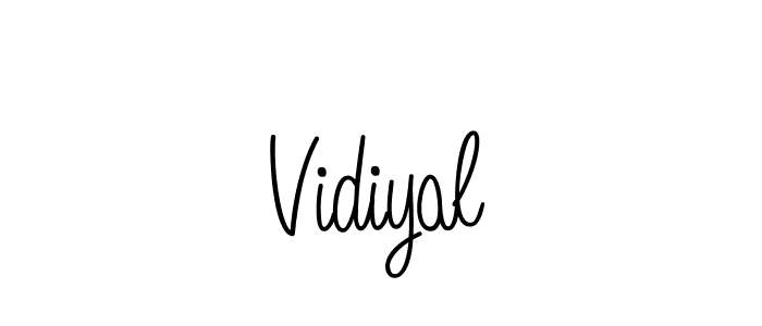 Vidiyal stylish signature style. Best Handwritten Sign (Angelique-Rose-font-FFP) for my name. Handwritten Signature Collection Ideas for my name Vidiyal. Vidiyal signature style 5 images and pictures png