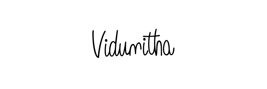 How to Draw Vidunitha signature style? Angelique-Rose-font-FFP is a latest design signature styles for name Vidunitha. Vidunitha signature style 5 images and pictures png