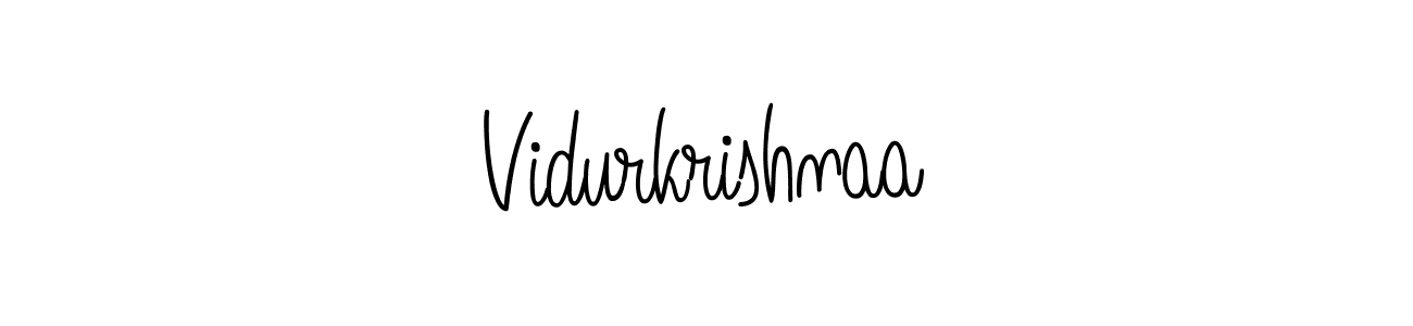 Design your own signature with our free online signature maker. With this signature software, you can create a handwritten (Angelique-Rose-font-FFP) signature for name Vidurkrishnaa. Vidurkrishnaa signature style 5 images and pictures png