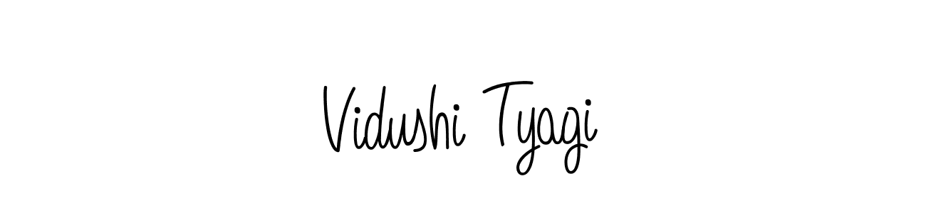 Design your own signature with our free online signature maker. With this signature software, you can create a handwritten (Angelique-Rose-font-FFP) signature for name Vidushi Tyagi. Vidushi Tyagi signature style 5 images and pictures png