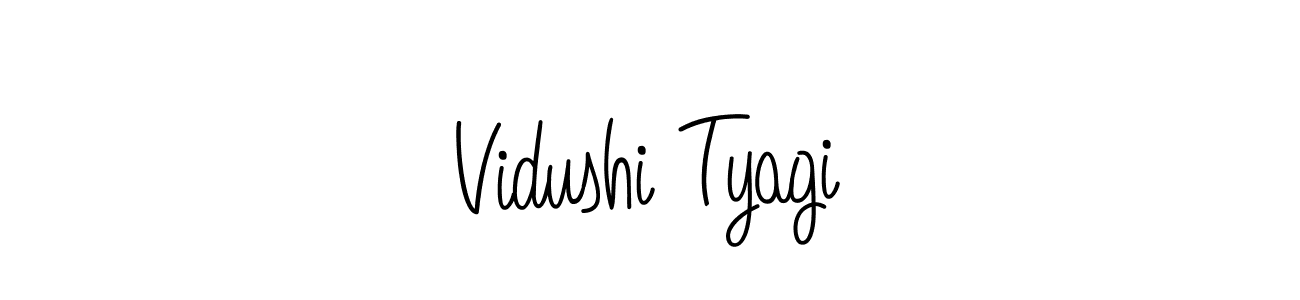 Design your own signature with our free online signature maker. With this signature software, you can create a handwritten (Angelique-Rose-font-FFP) signature for name Vidushi Tyagi. Vidushi Tyagi signature style 5 images and pictures png