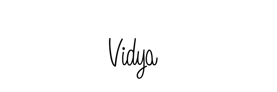 How to make Vidya ♡ signature? Angelique-Rose-font-FFP is a professional autograph style. Create handwritten signature for Vidya ♡ name. Vidya ♡ signature style 5 images and pictures png