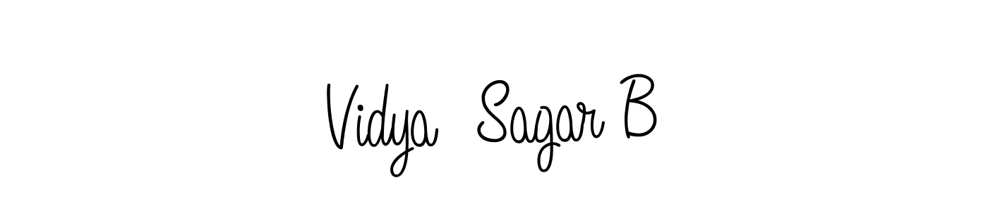 It looks lik you need a new signature style for name Vidya  Sagar B. Design unique handwritten (Angelique-Rose-font-FFP) signature with our free signature maker in just a few clicks. Vidya  Sagar B signature style 5 images and pictures png