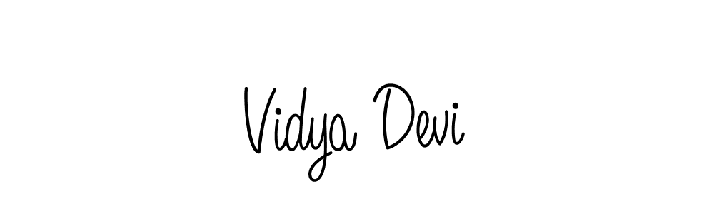 Create a beautiful signature design for name Vidya Devi. With this signature (Angelique-Rose-font-FFP) fonts, you can make a handwritten signature for free. Vidya Devi signature style 5 images and pictures png