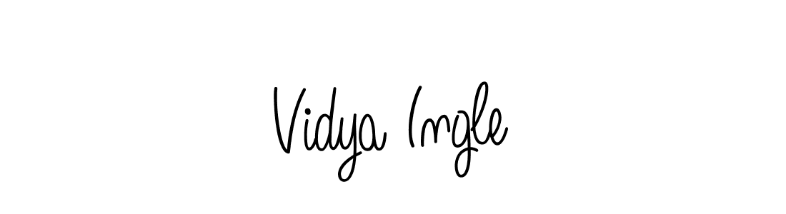 Vidya Ingle stylish signature style. Best Handwritten Sign (Angelique-Rose-font-FFP) for my name. Handwritten Signature Collection Ideas for my name Vidya Ingle. Vidya Ingle signature style 5 images and pictures png