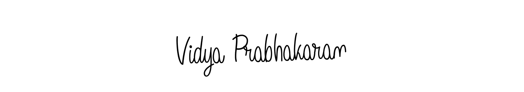 Vidya Prabhakaran stylish signature style. Best Handwritten Sign (Angelique-Rose-font-FFP) for my name. Handwritten Signature Collection Ideas for my name Vidya Prabhakaran. Vidya Prabhakaran signature style 5 images and pictures png