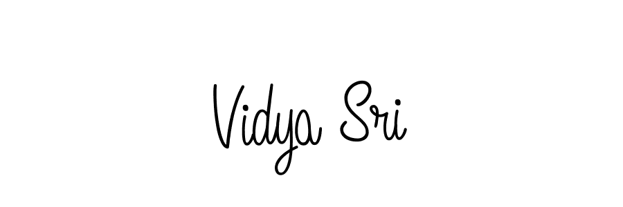 How to make Vidya Sri signature? Angelique-Rose-font-FFP is a professional autograph style. Create handwritten signature for Vidya Sri name. Vidya Sri signature style 5 images and pictures png