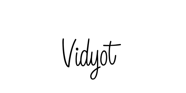 How to make Vidyot signature? Angelique-Rose-font-FFP is a professional autograph style. Create handwritten signature for Vidyot name. Vidyot signature style 5 images and pictures png