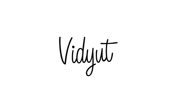 How to Draw Vidyut signature style? Angelique-Rose-font-FFP is a latest design signature styles for name Vidyut. Vidyut signature style 5 images and pictures png