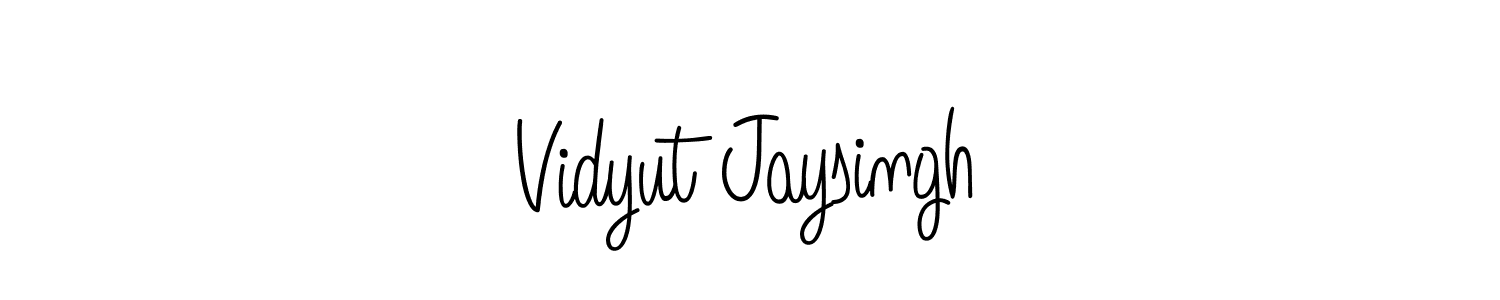 How to Draw Vidyut Jaysingh signature style? Angelique-Rose-font-FFP is a latest design signature styles for name Vidyut Jaysingh. Vidyut Jaysingh signature style 5 images and pictures png