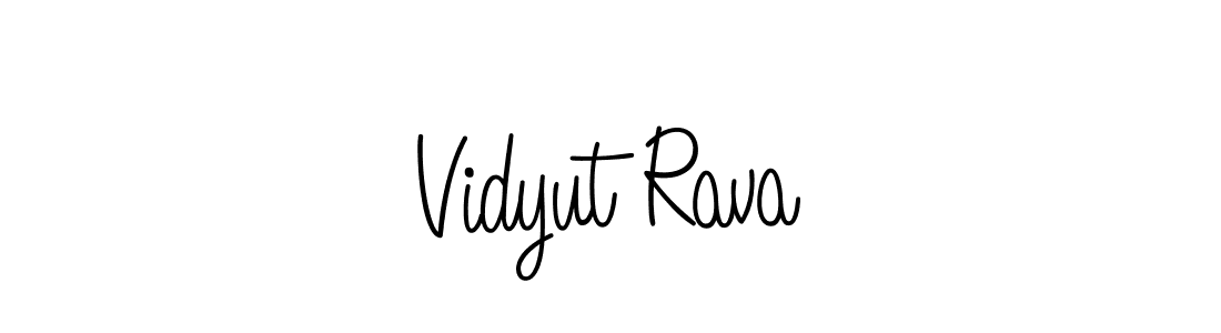 You should practise on your own different ways (Angelique-Rose-font-FFP) to write your name (Vidyut Rava) in signature. don't let someone else do it for you. Vidyut Rava signature style 5 images and pictures png