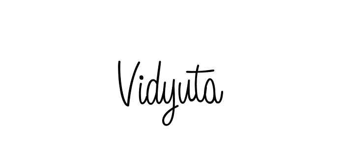 Also we have Vidyuta name is the best signature style. Create professional handwritten signature collection using Angelique-Rose-font-FFP autograph style. Vidyuta signature style 5 images and pictures png