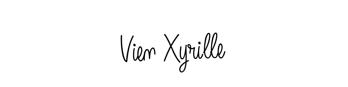 Angelique-Rose-font-FFP is a professional signature style that is perfect for those who want to add a touch of class to their signature. It is also a great choice for those who want to make their signature more unique. Get Vien Xyrille name to fancy signature for free. Vien Xyrille signature style 5 images and pictures png