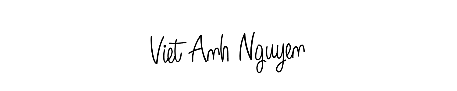 Design your own signature with our free online signature maker. With this signature software, you can create a handwritten (Angelique-Rose-font-FFP) signature for name Viet Anh Nguyen. Viet Anh Nguyen signature style 5 images and pictures png