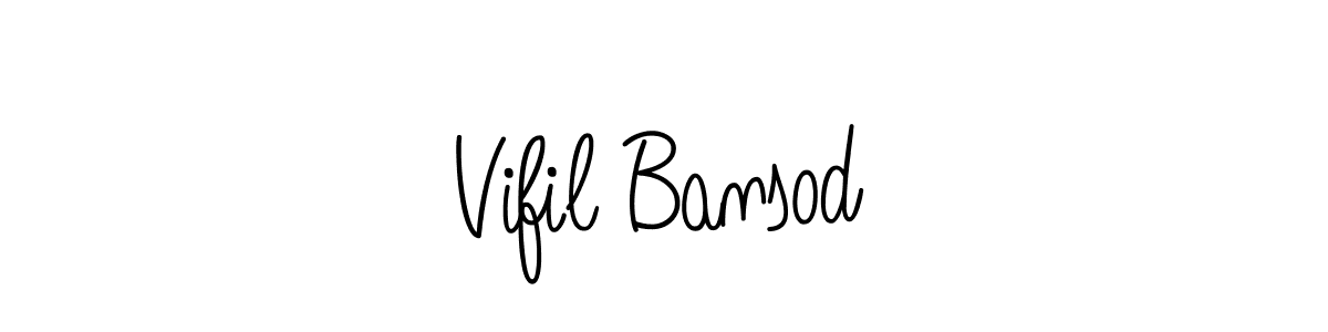 Here are the top 10 professional signature styles for the name Vifil Bansod. These are the best autograph styles you can use for your name. Vifil Bansod signature style 5 images and pictures png