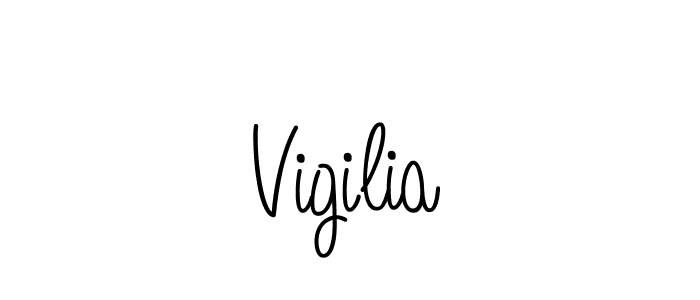 Use a signature maker to create a handwritten signature online. With this signature software, you can design (Angelique-Rose-font-FFP) your own signature for name Vigilia. Vigilia signature style 5 images and pictures png