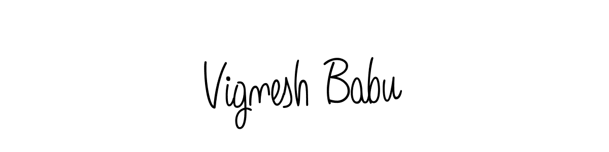 Also we have Vignesh Babu name is the best signature style. Create professional handwritten signature collection using Angelique-Rose-font-FFP autograph style. Vignesh Babu signature style 5 images and pictures png