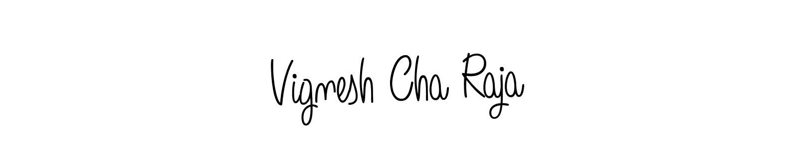 Also we have Vignesh Cha Raja name is the best signature style. Create professional handwritten signature collection using Angelique-Rose-font-FFP autograph style. Vignesh Cha Raja signature style 5 images and pictures png