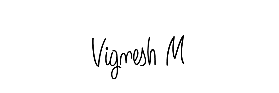 Similarly Angelique-Rose-font-FFP is the best handwritten signature design. Signature creator online .You can use it as an online autograph creator for name Vignesh M. Vignesh M signature style 5 images and pictures png